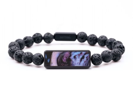 Lava Bead ResinArt Bracelet - Alyssa (Purple, 654186) Cheap