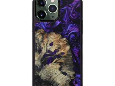 iPhone 13 Pro Max Wood+Resin Phone Case - Cara (Purple, 653024) Fashion