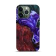 iPhone 13 Pro Wood+Resin Live Edge Phone Case - Jacquelyn (Purple, 654221) For Sale