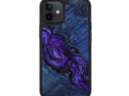 iPhone 12 Wood+Resin Phone Case - Caiden (Purple, 651395) Online now