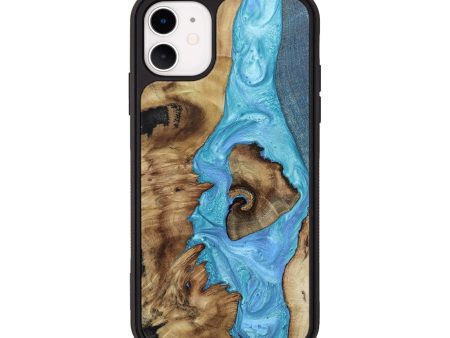 iPhone 11 Wood+Resin Phone Case - Josiah (Mosaic, 652993) Online Hot Sale