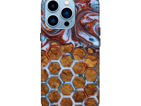 iPhone 14 Pro Wood+Resin Live Edge Phone Case - Archer (Pattern, 649603) For Discount