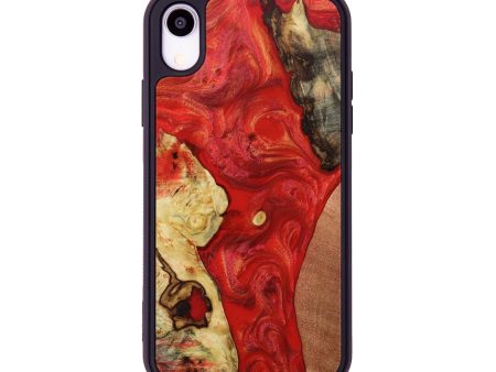 iPhone Xr Wood+Resin Phone Case - Gina (Mosaic, 649475) For Discount