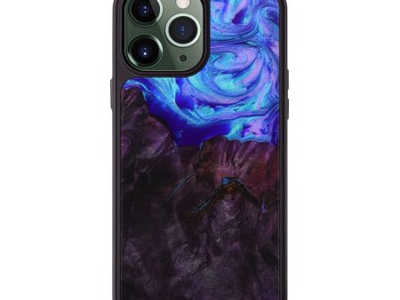 iPhone 13 Pro Max Wood+Resin Phone Case - Chance (Purple, 649470) For Cheap