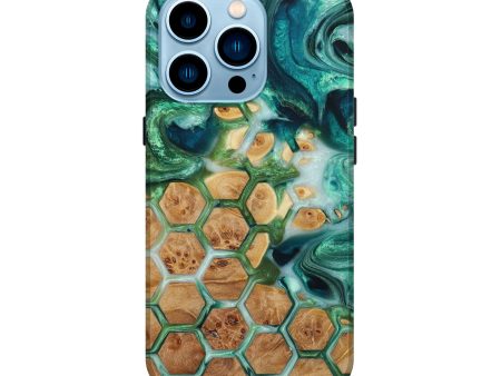 iPhone 14 Pro Wood+Resin Live Edge Phone Case - Edwin (Pattern, 651735) Cheap