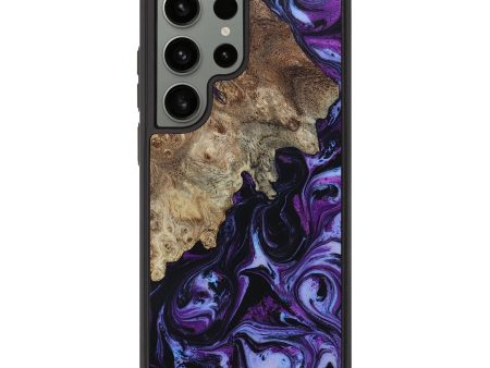 Galaxy S23 Ultra Wood+Resin Phone Case - Adrian (Purple, 654517) Discount