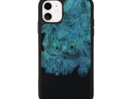 iPhone 11 Wood+Resin Phone Case - Lennox (Pure Black, 653311) Online