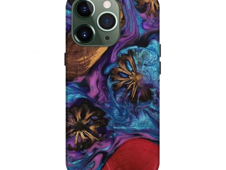 iPhone 13 Pro Wood+Resin Live Edge Phone Case - Cathleen (Purple, 652171) Online