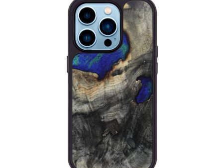 iPhone 14 Pro Wood+Resin Phone Case - Luca (Wood Burl, 651591) For Cheap