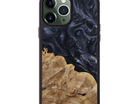 iPhone 13 Pro Max Wood+Resin Phone Case - Esteban (Gunmetal, 654606) Fashion