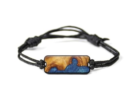 Classic Wood+Resin Bracelet - Robyn (Blue, 650100) For Cheap