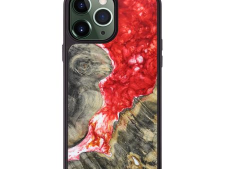 iPhone 13 Pro Max Wood+Resin Phone Case - Ashleigh (Red, 650872) Fashion