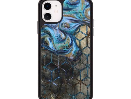 iPhone 11 Wood+Resin Phone Case - Jill (Pattern, 652426) Discount