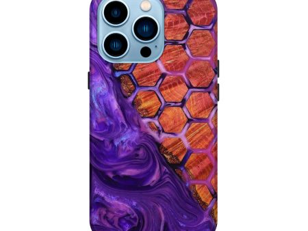 iPhone 14 Pro Wood+Resin Live Edge Phone Case - Doreen (Pattern, 651732) Sale