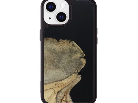 iPhone 13 Wood+Resin Phone Case - Amara (Pure Black, 653309) Sale