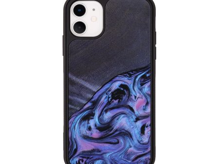 iPhone 11 Wood+Resin Phone Case - Amanda (Purple, 650390) Online now