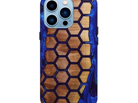 iPhone 14 Pro Wood+Resin Live Edge Phone Case - Aubrie (Pattern, 652627) For Discount