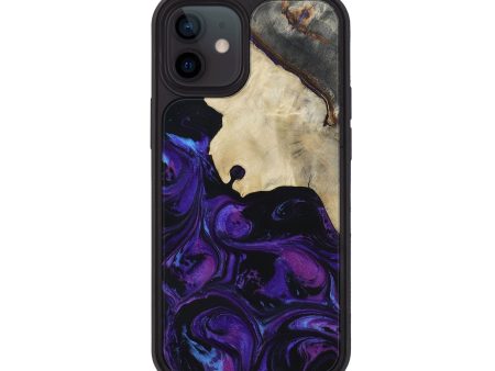 iPhone 12 Wood+Resin Phone Case - Clay (Purple, 653020) For Discount