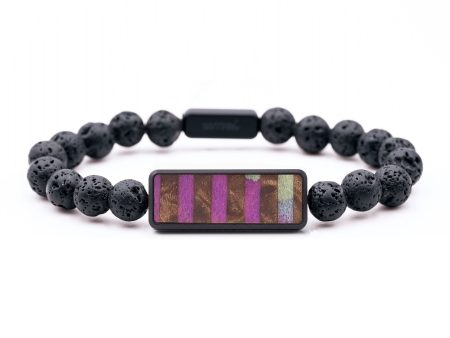 Lava Bead Wood+Resin Bracelet - Owen (Pattern, 654874) Online Sale