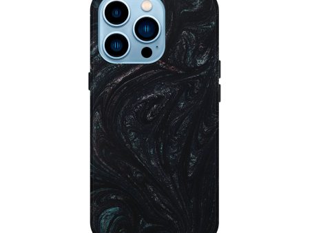 iPhone 14 Pro ResinArt Live Edge Phone Case - Emery (Black & White, 651819) Discount