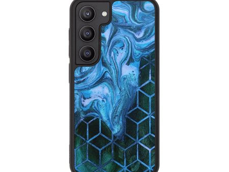 Galaxy S23 Wood+Resin Phone Case - Alivia (Pattern, 649427) on Sale