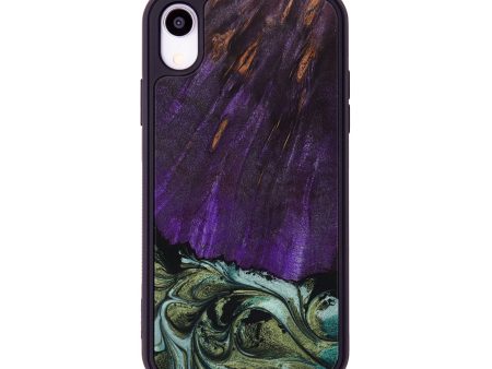 iPhone Xr Wood+Resin Phone Case - Kara (Green, 653249) Supply